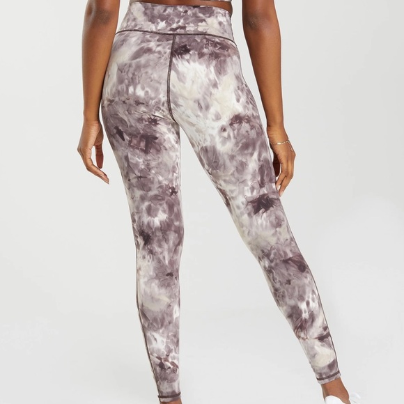 Gymshark Elevate Leggings size XL Cement Brown Spray Dye - Picture 2 of 11